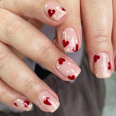 Glossy Medium Square Press Nails Summer Fresh False Nails - Temu