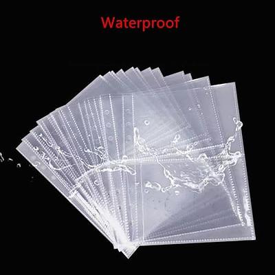 50PCS Photo Sleeves for 6 Ring Binder, A5 Binder Photo Page