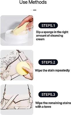 Jue Fish Multi-functional Cleaning and Stain Removal Cream, White Shoe  Cleaning Cream with Sponge, Multipurpose Cleaning Cream, White Shoe  Cleaner, Shoes Decontaminate Solid Paste (1pc with sponge) 