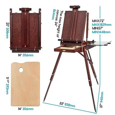 Portable Wooden Artist's Easel with Travel Case