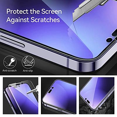 ivoler [3+3 Pack Tempered Glass for iPhone 15 Pro Max Screen Protector  6.7'' [3 Pack] with [3 Pack] Camera Lens Protector with [Alignment Frame]