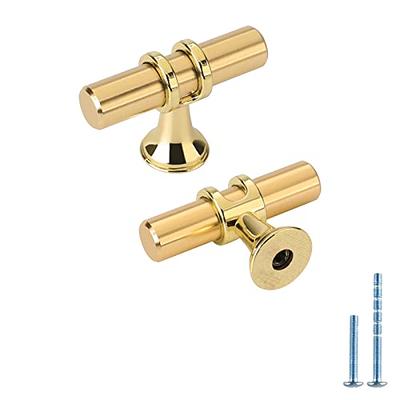 Asidrama 10 Pack Brushed Brass Kitchen Cabinet Knobs Gold Dresser