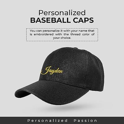 Personalized Baseball Hats for Men & Women - Comfy & Breathable Cap with  Adjustable Back Strap Closure - Unisex Solid Black Baseball Cap with Your  Name - 80% Acrylic, 20% Wool - 6 Pack - Yahoo Shopping