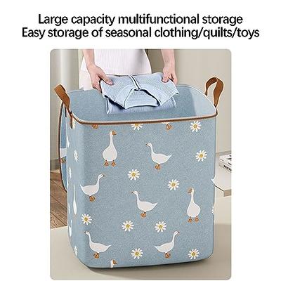 Pack Of 2 Storage Bags With Zipper - Large Storage Bag For Clothes