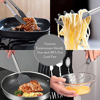 Kitchen Silicone Utensil Set, 13 Pcs Full Silicone Handle Heat Resistant  Cooking Utensils BPA Free, Non Toxic Non-stick Cookware Turner, Tongs,  Spatula, Spoon, Brush Sets with Holder