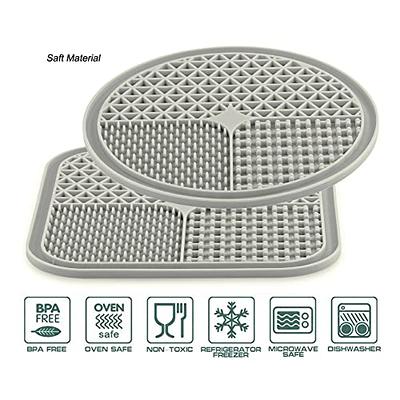 Lick Mat For Dogs Crate, Solid Slow Feeder Dog Bowl, Dog Lick Mat