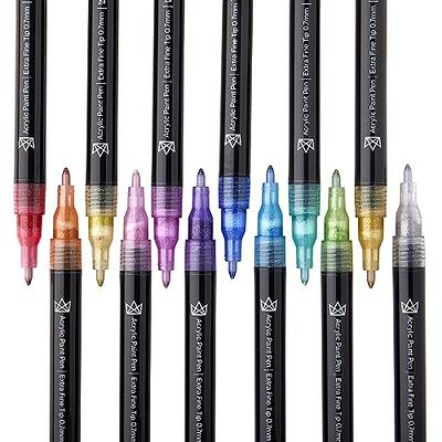 AROIC Paint Pens for Rock Painting - 48 Pack.Write On Anything! Paint pens  for Rock, Wood, Metal, Plastic, Glass, Canvas, Ceramic & More! Low-Odor
