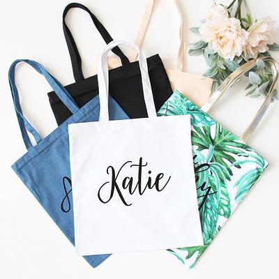 Favorite Things Tote - Personalized Tote Bags for Bridesmaid Gift