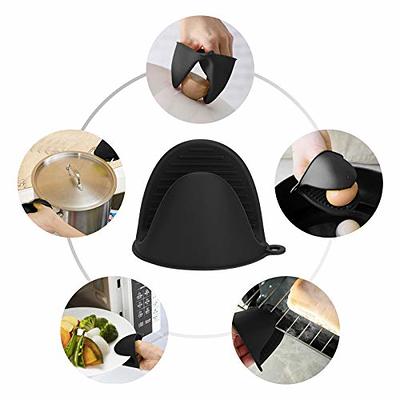 6Pcs Silicone Oven Mitts Pot Holders Pinch Gloves Heat Resistant Kitchen  Cooking