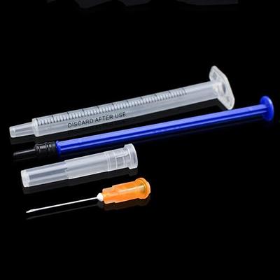 1ML Disposable syringe with Needle, Individually Wrapped (25Ga 1/2inch,  Pack of 25)
