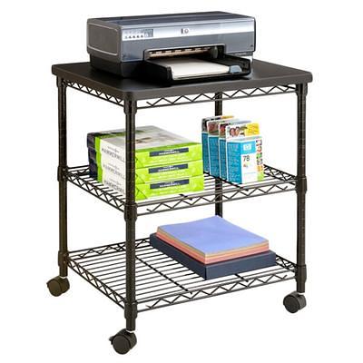 Safco 5206GR Underdesk Printer/Fax Stand, Gray