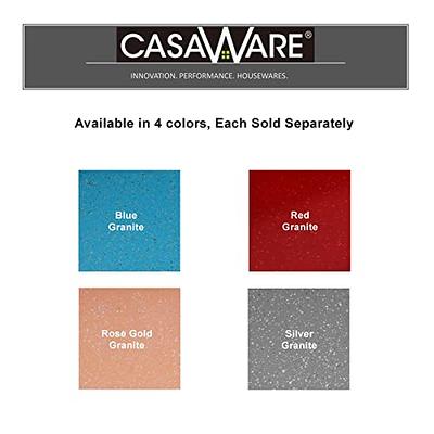 casaWare Ceramic Coated NonStick 12 Cup Muffin Pan (Red Granite