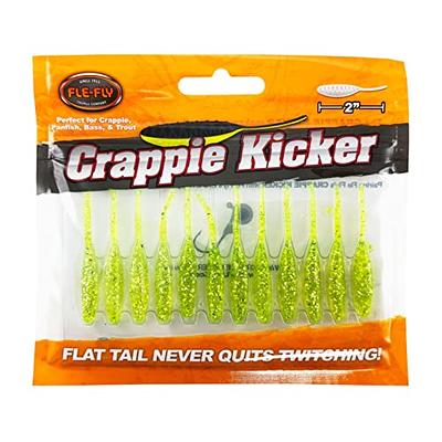 FLE-FLY Crappie Kickers 2 Inch Soft Plastic Baits with Thin Vibrating Tail,  Ole Faithful - Yahoo Shopping