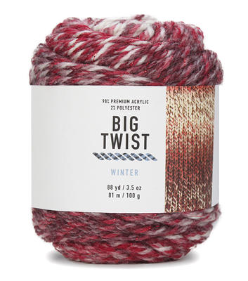 2oz Medium Weight Cotton Blend 107yd Yarn by Big Twist by Big Twist