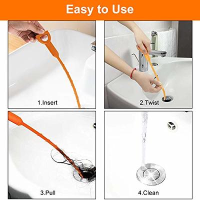 Drain Auger 25 ft. Plumbing Snake Clog Remover with Drill Attachment  Protective Hose Gloves for Kitchen Bathroom Shower