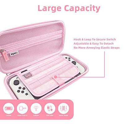 Nintend Switch Pink Cherry Blossoms Storage Bag Cute Travel Carrying Case  Shoulder Backpack for Nintendo Switch Game Accessories