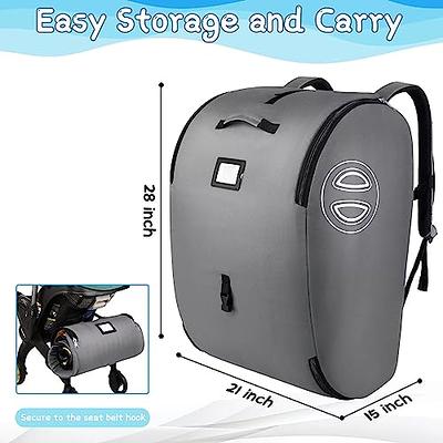 Carseat Travel Bag for Airplane, Baby Travel Essential for Airport. Durable  Infant Car Seat Gate Check Backpack with Padded Straps, Stroller Carrier