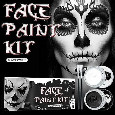  Face Body Paint Set, FantasyDay Professional Non-Toxic Face  Painting Kit with 10 Water Based Paints, 10 Brushes - Halloween Makeup  Palette Ideal for Christmas Birthday Party Carnivals Cosplay : Arts, Crafts