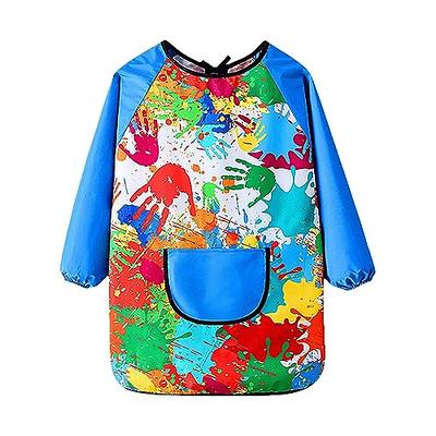 Kids Art Smocks Water Proof Painting Apron Smock Girls Boys Long Sleeve  Knee Length Artist Smock (Blue, 9-13 Years) - Yahoo Shopping