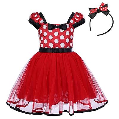 IBTOM CASTLE Kids Baby Girl Polka Dots Princess Costume Birthday