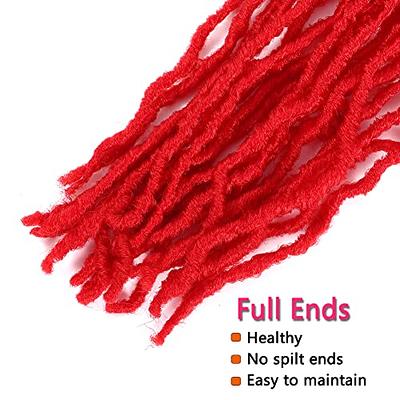 Soft Locs crochet hair 36 inch 5 Packs red long Pre Looped Braids Faux locs  Synthetic crochet hair Dreadlocks Hair Extensions (36 Inch 5 Packs Red) -  Yahoo Shopping