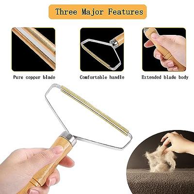 1pc Plastic Double-sided Pet Hair Remover, Sweater Fabric Fuzz Shaver,  Suitable For Clothes And Carpet