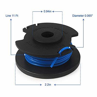 THTEN String Trimmer Spool Replacement for Ryobi One Plus AC14RL3A 18V 24V  40V 11ft 0.065 Auto Feed Cordless Weed Eater Spools Line with AC14HCA Cap  Covers Parts (6 Spools, 1 Cap) - Yahoo Shopping