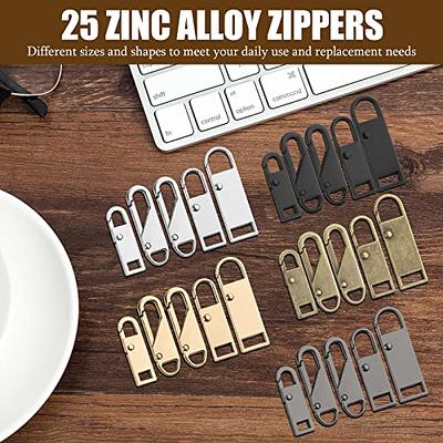 Metal Zipper Pull Tab Replacement Puller Zip Coat For Bag Extender