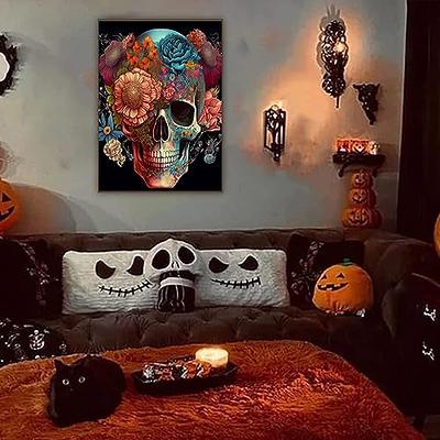 6 Pack Halloween Diamond Painting for Adults - 5D Horror Diamond Art Kits  for Adults,Full Drill Diamond Dots DIY Diamonds Pictures Gem Crafts for  Home