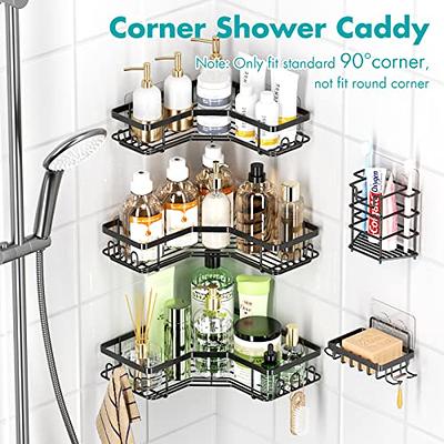 HapiRm Hanging Shower Caddy Over the Door with Soap Holder, No Drilling Adhesive  Shower Organizer with 11 Hooks, Rustproof & Waterproof 304 Stainless Steel  Shower Shelves for Bathroom - Black - Yahoo Shopping