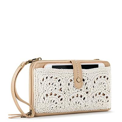 The Sak Iris Large Smartphone Crossbody Bag In Hand-crochet & Faux