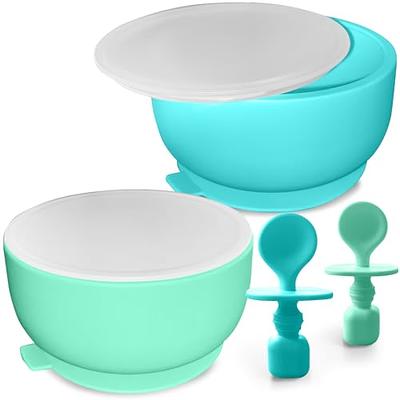 Suction Bowl with Lids and Spoons, Infant Babies & Toddler, Baby Bowls 0-6  Months, Extra Strong Baby Suction Bowls, Baby Feeding Essentials, Silicone  Baby Feeding Set, BPA Free Baby Bowls - Yahoo Shopping