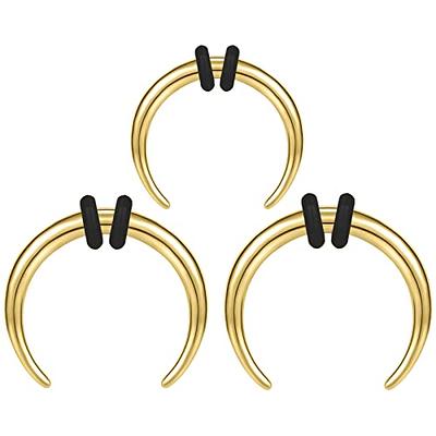 BodyAce C Shape Septum Pincher Tapers, 14G 16G Buffalo Ear Taper