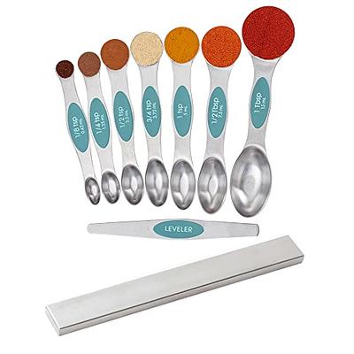 Classic Cuisine 10-Piece Stainless Steel with Silicone Measuring Cups and  Spoons Set HW031030 - The Home Depot