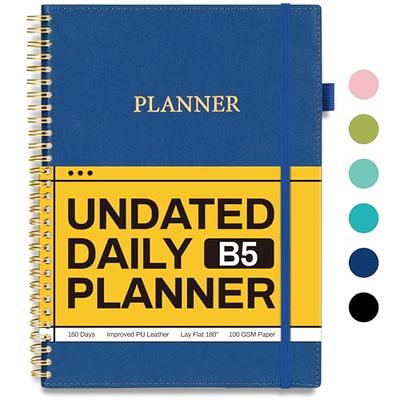 Daily Planner Notepad With 80 Undated Tear-Off Pages 6x9in., Daily