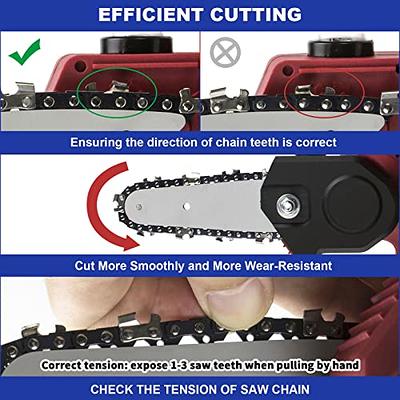 [2 Pieces] 6 Inch Mini Chainsaw Chain, 6 Inch Replacement Chains for  Cordless Electric Portable Mini Chainsaw, FIFCHALL Guide Saw Chain for All  6-inch