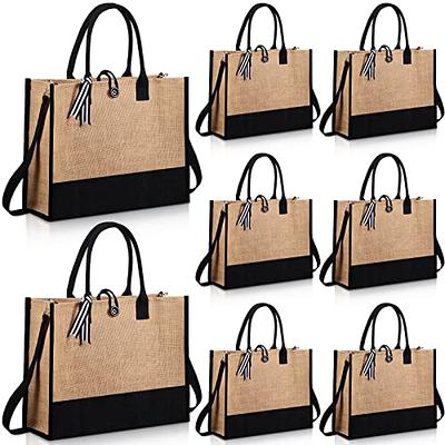 MINGRI Canvas Tote Bag for Women Small Mini Tote Bags with Pockets