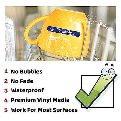 Waterproof Baby Bottle Labels for Daycare Supplies Self-laminating,  Dishwasher Safe, 108 PCS Toddler Daycare Labels, School Name Labels  Stickers for