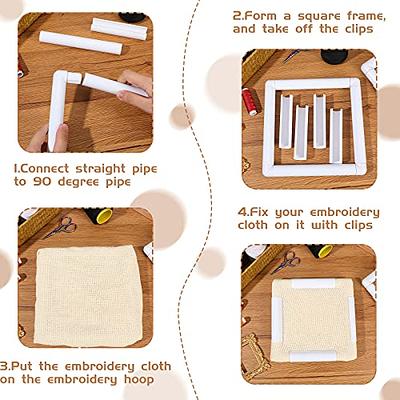 Transparent Square Embroidery Hoop Nurge Flexible Cross Stitch