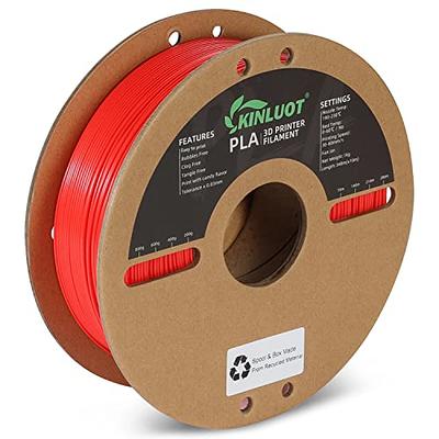 OVERTURE PLA Filament 1.75mm PLA 3D Printer Filament, 1kg Cardboard Spool  (2.2lbs), Dimensional Accuracy +/- 0.03mm, Fit Most FDM Printer White*2 