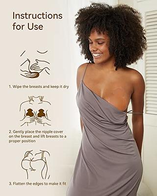 Niidor Pasties Nipple Covers, Ultra-thin Adhesive Silicone Nipple Padding  Cover, Reusable Invisible Breast Petals for Women - Yahoo Shopping