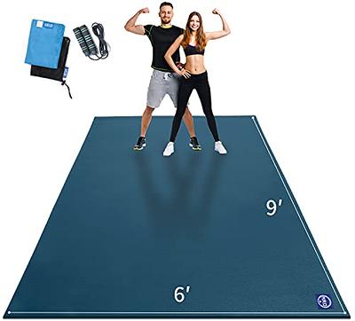 Extra Large Exercise Mat 12' x 6' x 7mm,Workout Mats for Home Gym  Flooring，Thick Gym Mat Durable Cardio Mat, Ideal for Plyo, MMA, Jump Rope,  HIIT