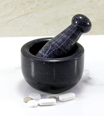 Gorilla Grip Original Mortar and Pestle Set Large Size 7 Inch