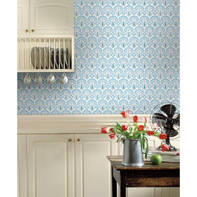 Pioneer Light Blue Birch Tree Wallpaper 311812602 by Chesapeake Wallpaper