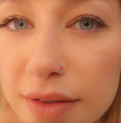 Chic Thin Nose Hoop To Look Appealing - Inspire Uplift