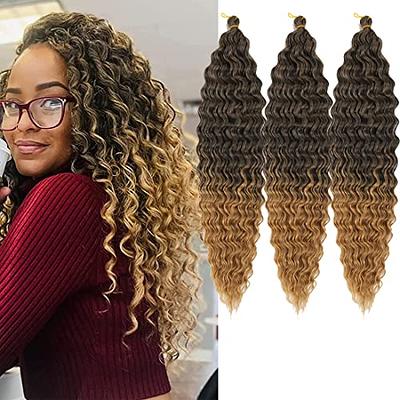 Deep Wave Crochet Hair 10 Inch Ocean Wave Crochet Hair 8 Packs Deep Twist  Crochet Hair For Black Women Crochet Deep Wave Hair Synthetic Ocean Wave  Crochet Braiding Hair Extensions(10 Inch,#4) price