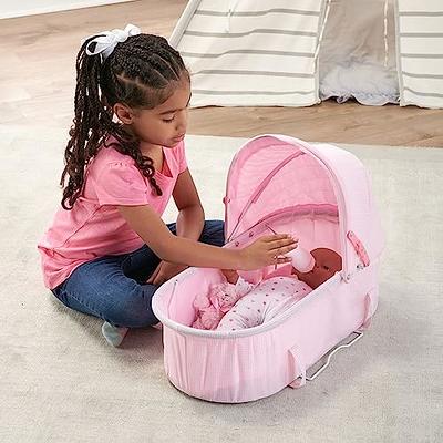 Badger Basket Doll Canopy Crib With Mobile & Storage Bins : Target