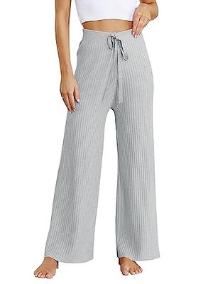 TARSE Wide Leg Yoga Pants for Women Comfy Casual Lounge Pajamas with  Pockets Loose Fit Flowy Palazzo Pants