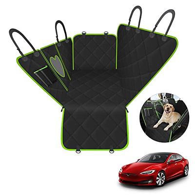 Dog Seat Cover, Car Rear Seat Protector for Dogs with Mesh Viewing Window &  Storage Pocket, Non-Scratch Nonslip Back Seat Cover for Cars SUVs Trucks 