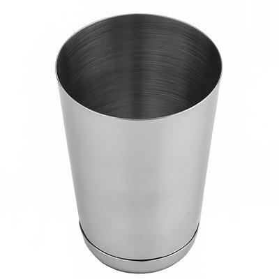 Acopa 16 oz. Matte Black 3-Piece Cobbler Cocktail Shaker